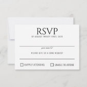 黒と白の天体 出欠カード (正面)