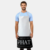 黒と白の太い太った熱くて魅力的なPHAT エプロン (着用した状態)