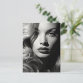 黒と白の女性 ポストカード (スタンド正面)