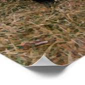 黒と白の子犬のキャンバス印刷 ポスター (角)