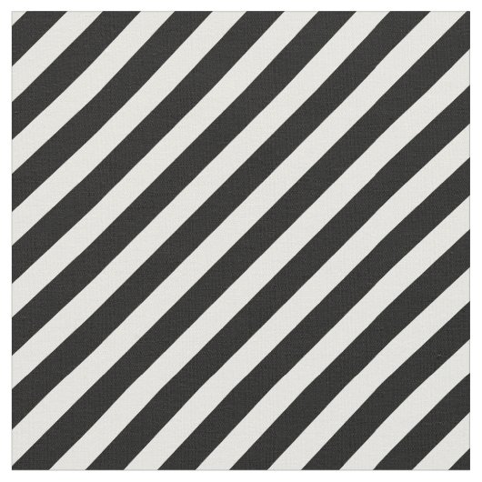 黒と白の対角パタストライプーン ファブリック (クローズアップ)