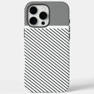黒と白の対角リズム iPhone 16 PRO MAXケース