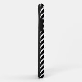 黒と白の山かっこ（ピンクモノグラム） Case-Mate iPhoneケース (裏面/右)
