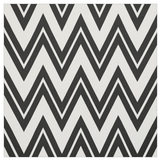 黒と白の山形 ファブリック (見本)