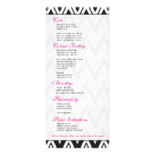 黒と白の山形 ラックカード (裏面)