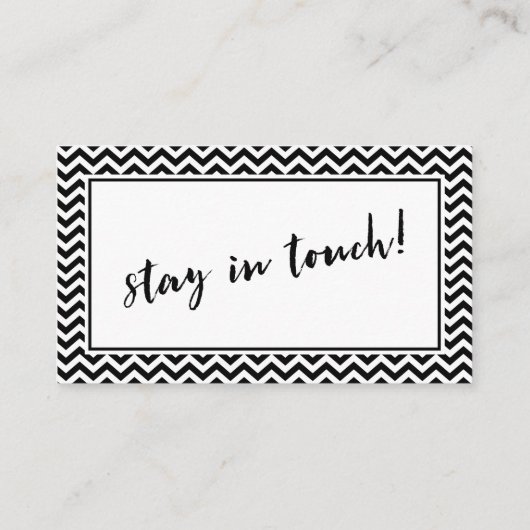 黒と白の山形「引っ越しました」挿入カード エンクロージャーカード (裏面)