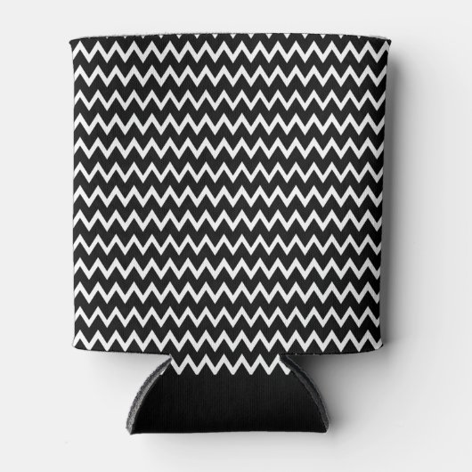 黒と白の山形 缶クーラー (正面)