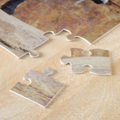 黒と白の山羊の岩 ジグソーパズル (側面)