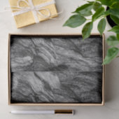 黒と白の岩のテクスチャパターン 薄葉紙 (ギフト)