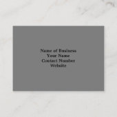 黒と白の岩の海ショアグレーの写真 名刺 (裏面)