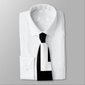 黒と白の巨大な斜めシボロンネックタイ ネクタイ (タイ)