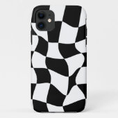 黒と白の市松模様のボード Case-Mate iPhoneケース (裏面)