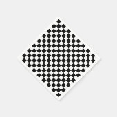 黒と白の市松模様 スタンダードカクテルナプキン (角)