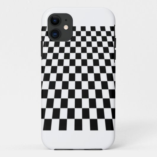 黒と白の市松模様 Case-Mate iPhoneケース (裏面)