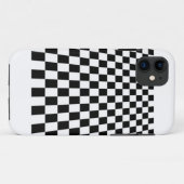 黒と白の市松模様 Case-Mate iPhoneケース (裏面(横))
