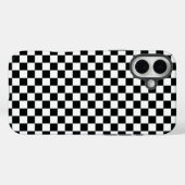 黒と白の市松模様 Case-Mate iPhoneケース (裏面 (横))