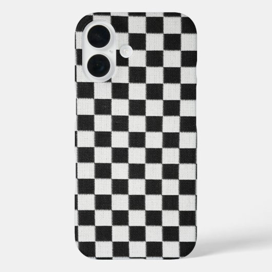 黒と白の市松模様 Case-Mate iPhoneケース (裏面)