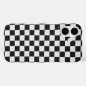 黒と白の市松模様 Case-Mate iPhoneケース (裏面 (横))