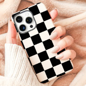 黒と白の市松模様 Case-Mate iPhoneケース