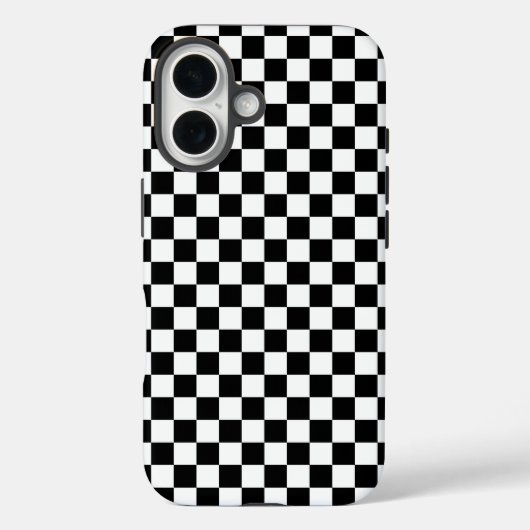 黒と白の市松模様  Case-Mate iPhoneケース (裏面)
