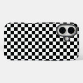 黒と白の市松模様  Case-Mate iPhoneケース (裏面 (横))