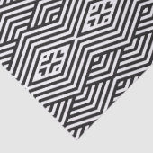黒と白の幾何学模様 薄葉紙 (詳細)