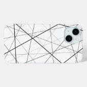 黒と白の幾何学模様 Case-Mate iPhoneケース (裏面 (横))