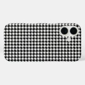 黒と白の幾何学的な千鳥格子模様 Case-Mate iPhoneケース (裏面 (横))