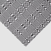 黒と白の幾何学的モザイクの光学錯覚 薄葉紙 (詳細)