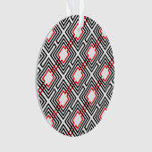 黒と白の幾何学的 オーナメント (正面)