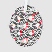 黒と白の幾何学的 オーナメント (正面)