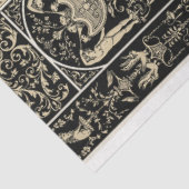黒と白の建築バロックの切り離し 薄葉紙 (詳細)