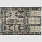 黒と白の建築バロックの切り離し 薄葉紙 (正面)