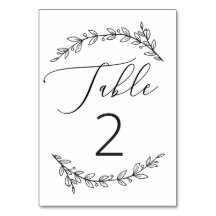 黒と白の手書き風なラスティックフラワーの結婚式