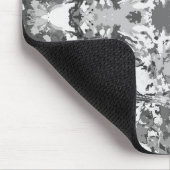 黒と白の抽象パタ独占的ーン マウスパッド (コーナー)