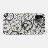黒と白の抽象的な円 Case-Mate iPhoneケース (裏面(横))