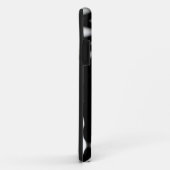 黒と白の抽象的な波のパターンのケース Case-Mate iPhoneケース (裏面/右)
