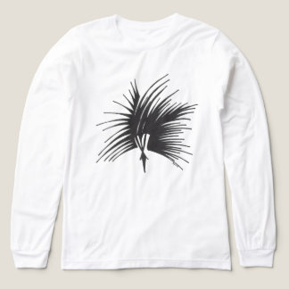 黒と白の抽象的な部族のタトゥーアートのヘッドドレス トライブレンドTシャツ