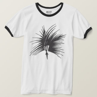 黒と白の抽象的な部族のタトゥーアートのヘッドドレス Tシャツ