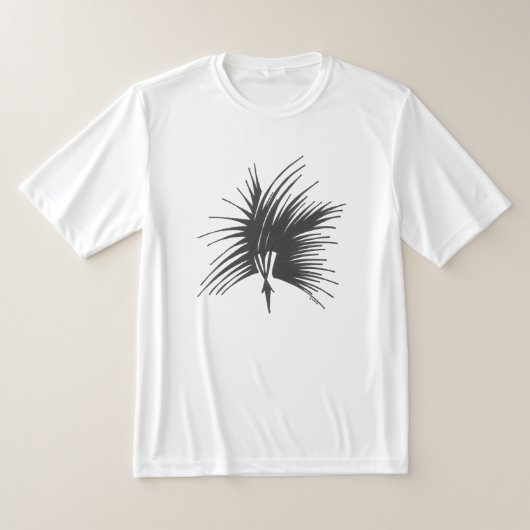 黒と白の抽象的な部族のタトゥーアートのヘッドドレス Tシャツ (レイダウン)