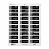 黒と白の抽象芸術ジグザグ旋回 ラベル (フルシート)