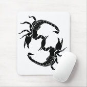 黒と白の文字S - 2つのサソリ マウスパッド (マウス)