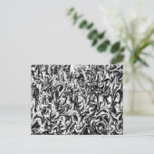 黒と白の旋回 ポストカード (スタンド正面)