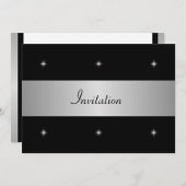 黒と白の星とシルバースペシャルイベント 招待状 (正面/裏面)