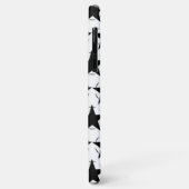 黒と白の星 円形幾何学模様 Case-Mate iPhoneケース (裏面/左)