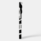 黒と白の曲線ケースメイトiPhoneケース Case-Mate iPhoneケース (裏面 / 右)