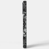 黒と白の曼荼羅幾何学デザイン Case-Mate iPhoneケース (裏面 / 左)