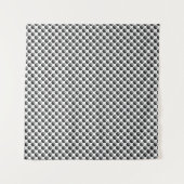 黒と白の月の模様 タペストリー (正面(横))