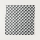 黒と白の月の模様 タペストリー (正面)