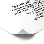 黒と白の木 何事もやはりやろう ポスター (角)